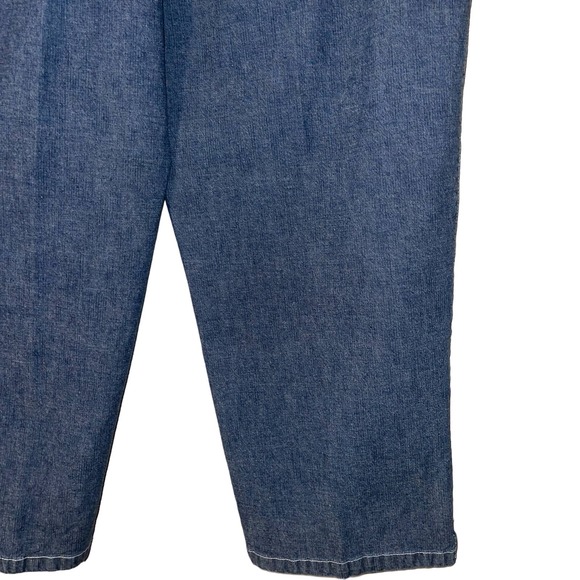 DUCKHEAD Women's Blue Jean High Rise Long Capri Pants, Waist 35" Front Pocket 16 - Picture 6 of 8